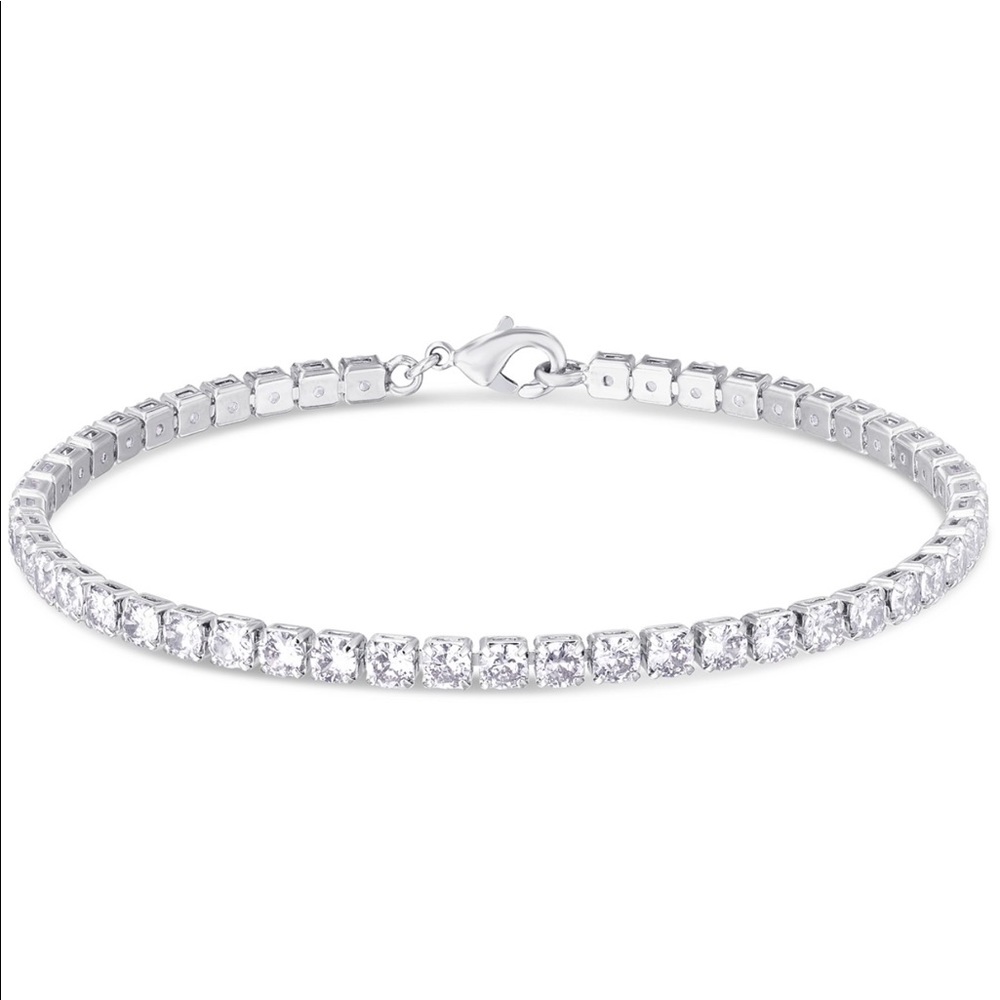 MACY’S Tennis Bracelet in Fine Silver Plate